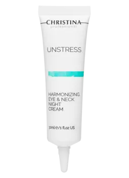Unstress Harmonizing Eye & Neck Night Cream - Гармонизирующий ночной крем для кожи вокруг глаз и шеи, 30 мл