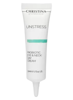 Unstress Probiotic Eye & Neck Day Cream - Дневной крем с пробиотическим действием для кожи вокруг глаз и шеи , 30 мл
