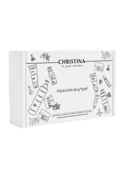 White Gift Box Christina - Коробка упаковочная (белая гофра) 300*215*115