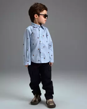 Брюки чинос Unisex из эластичного хлопка, темно-синий