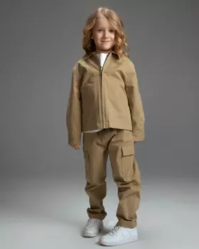 Брюки чинос Unisex из эластичного хлопка, бежевый