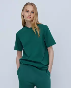 Футболка Classis fit из хлопка, зеленый