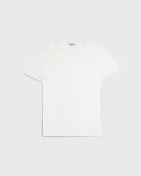 Футболка из тонкого трикотажа из района, белый