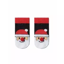 Носки детские ⭐️ Новогодние носки "Санта-Клаус" с помпоном ⭐️