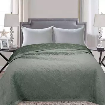 Двустороннее покрывало 160 х 220 см Sofi de Marko Афина зелёный