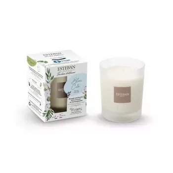 Аромасвеча 180 г Esteban Nature Белый хлопок