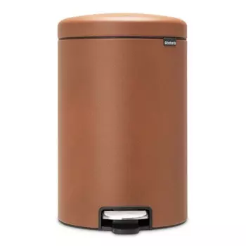 Бак мусорный с педалью 20 л Brabantia NewIcon минеральная корица