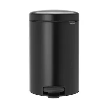 Бак мусорный с педалью 5 л Brabantia NewIcon чёрный матовый