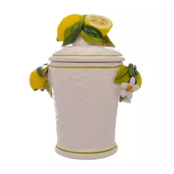 Банка для сыпучих продуктов с крышкой 21 см Orgia Лимоны