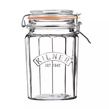 Банка гранёная Kilner Clip Top 950 мл