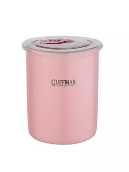 Банка керамическая с крышкой 600 мл Guffman розовый