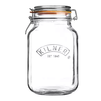 Банка квадратная 1,5 л Kilner Clip Top