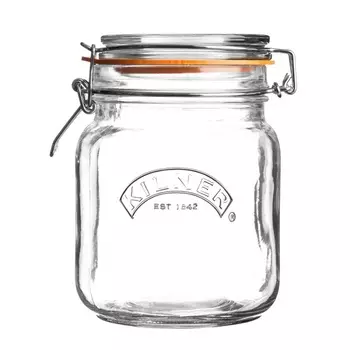 Банка квадратная 1 л Kilner Clip Top