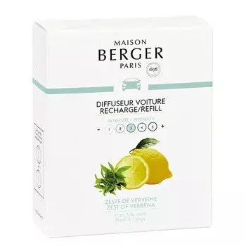Блок сменный для автодиффузора Maison Berger Цедра вербены 2 шт