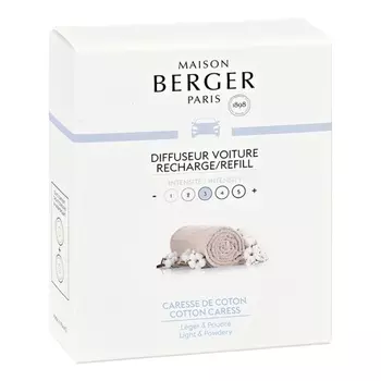 Блок сменный для автодиффузора Maison Berger Нежность хлопка 2 шт