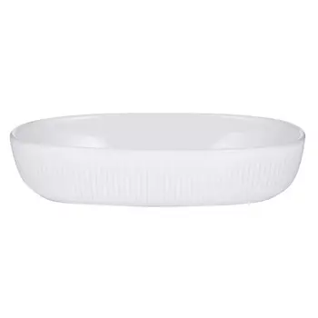 Блюдо для запекания овальное Mason Cash Linear 28 х 18 см белый