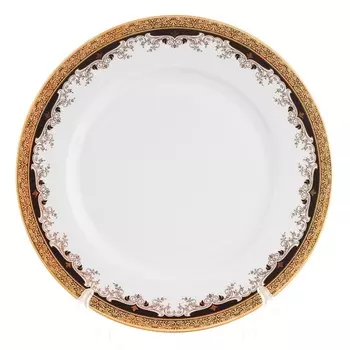 Блюдо круглое 30 см Thun Кристина чёрная лилия