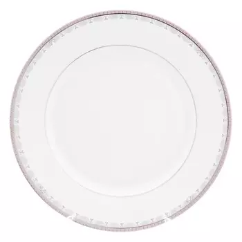 Блюдо круглое 30 см Thun Опал платиновая лента