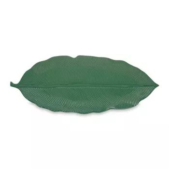 Блюдо-листок сервировочное 47 х 19 см Easy Life Мадагаскар зелёный