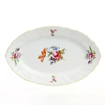 Блюдо овальное 34 см Bernadotte Полевой цветок