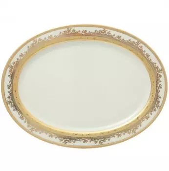 Блюдо овальное 35 см Falkenporzellan Cream Gold