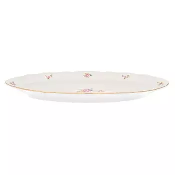 Блюдо овальное 57 см Dubi Цветочный мотив