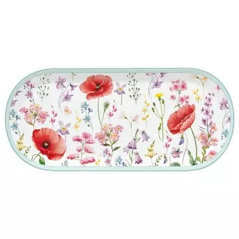 Блюдо овальное Easy Life Красные маки