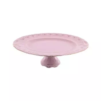 Блюдо овальное на ножке 39 см Leander Соната мелкие цветы розовый