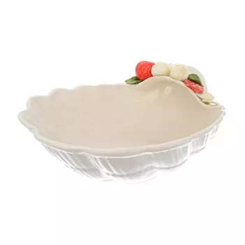 Блюдо ракушка 39 х 28 см Annaluma Моцарелла