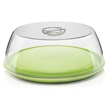 Блюдо с крышкой Guzzini Forme Casa зелёное