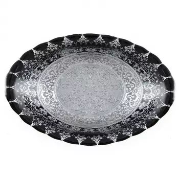 Блюдо сервировочное 20 см Akcam Серебро Хюррем