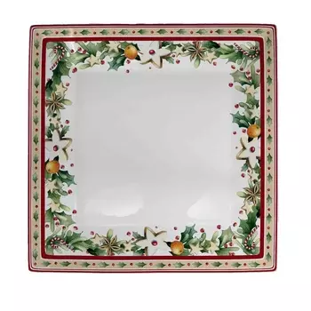 Блюдо сервировочное 22 см Repast Christmas world Green