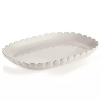 Блюдо сервировочное 32 см Guzzini Tiffany молочно-белый