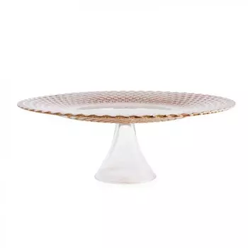 Блюдо сервировочное 33 см на ножке Akcam Вирджиния алмаз