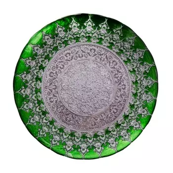 Блюдо сервировочное 33 см Akcam Хюррем изумруд