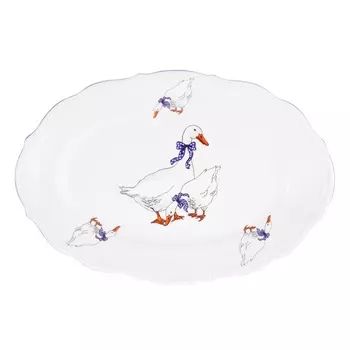Блюдо сервировочное 33 см Repast Гуси