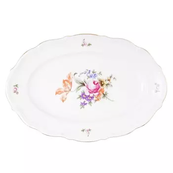 Блюдо сервировочное 33 см Repast Мейсенский букет