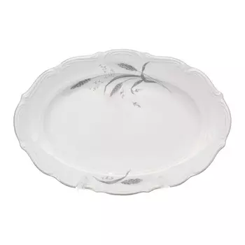 Блюдо сервировочное 33 см Repast Серебряные колосья