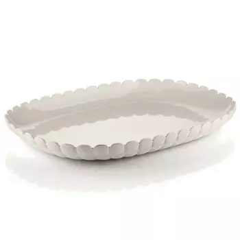 Блюдо сервировочное 45 см Guzzini Tiffany молочно-белый