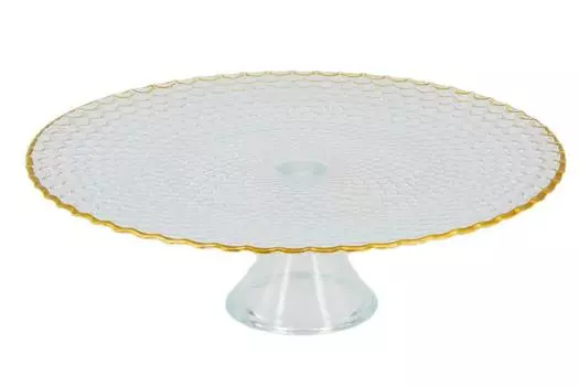 Блюдо сервировочное на ножке "Вирджиния хрусталь"