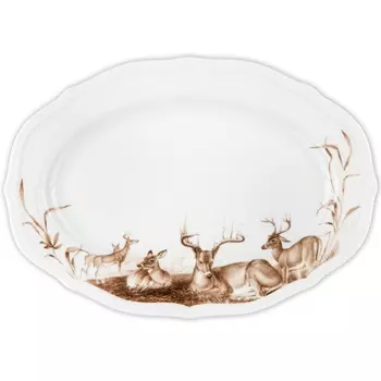 Блюдо сервировочное овальное 25 см Maisinger Deer