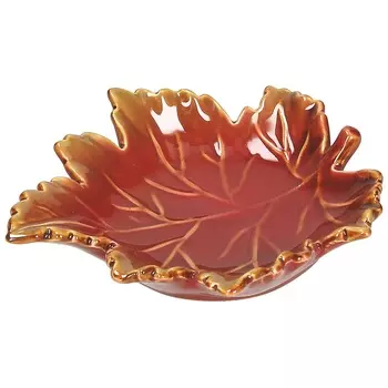 Блюдо сервировочное Tognana Relief Zenia Красный лист