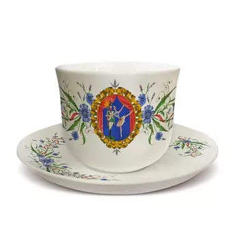 Большая чайная пара 480 мл Сказка Оловянный солдатик