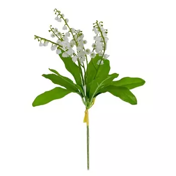 Букет ландышей 35 см Азалия белый 3 шт.