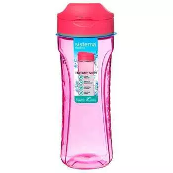 Бутылка для воды 600 мл Sistema Тритан красный