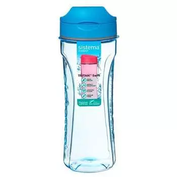 Бутылка для воды 600 мл Sistema Тритан синий