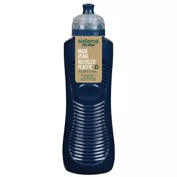 Бутылка для воды 800 мл Sistema Renew синий