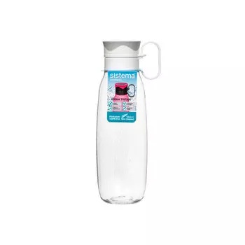 Бутылка для воды с петелькой 650 мл Sistema Тритан белый