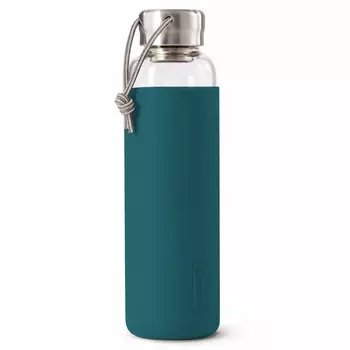 Бутылка для воды стеклянная 600 мл Black+Blum бирюзовая