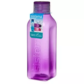 Бутылка квадратная 725 мл Sistema фиолетовый